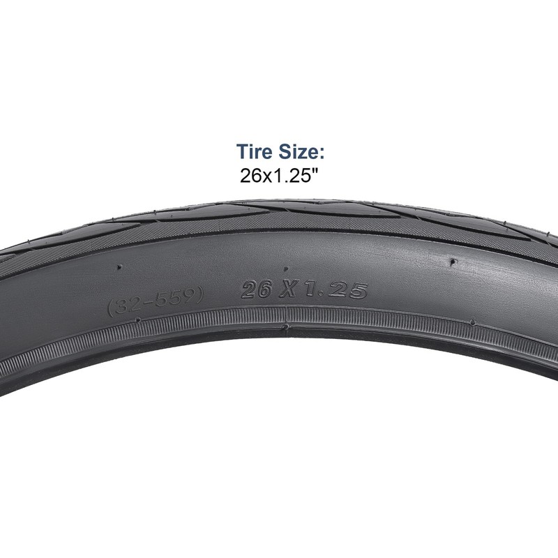 YUNSCM 2-PCS 26x1.25/32-559 Road Bike Tires Compatible with 26 x