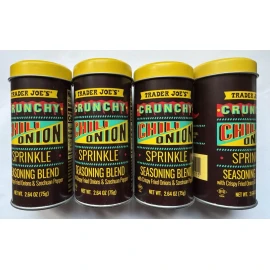 Trader Joe's 4-Pack Trader Joe's Crunchy Chili Onion Sprinkle Seasoning Blend 2.64 OZ Each