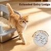 AIPERRO Small Stainless Steel Cat Litter Box for Kitten &