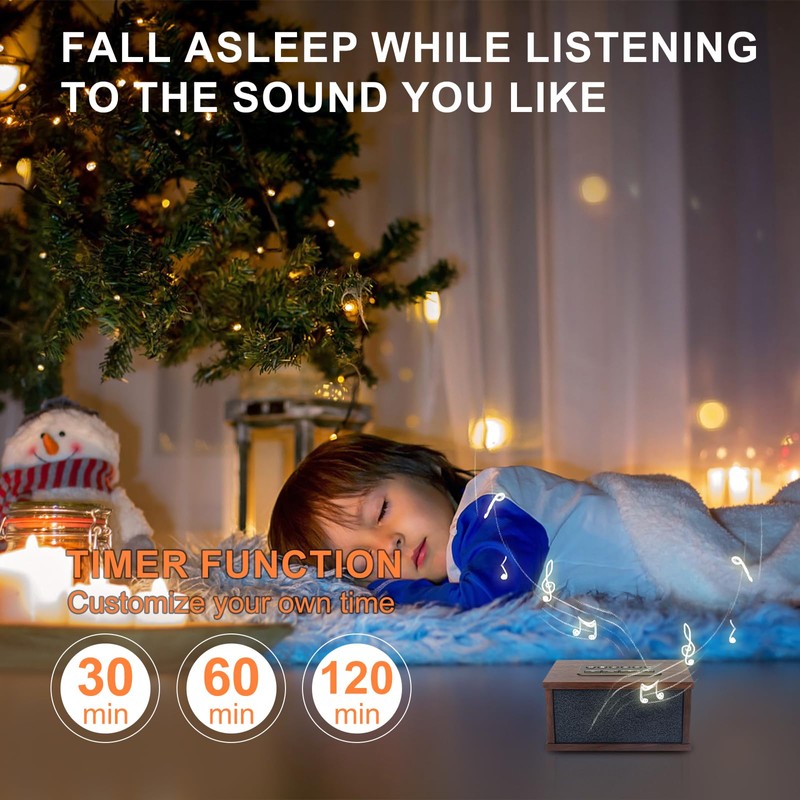 White Noise Sound Machine, Portable Sound Machine with 70 Soothing