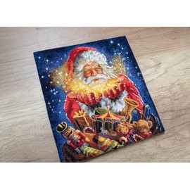 Letistitch Counted Cross Stitch Kit on Canvas Aida with Christmas Miracle. Perfect Pattern 11.42 * 11.81 inches L8049. Wonderful for Art & Craft Amateurs