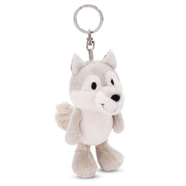 NICI FF2024 Wolf, Winnie, Keychain, 3.9 inches (10 cm), Kids, gray