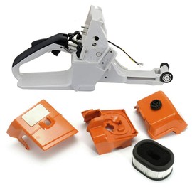 HUYUR Rear Handle Fuel Tank Air Filter Cover & Shroud Top Cover for STIHL MS440 Chainsaw