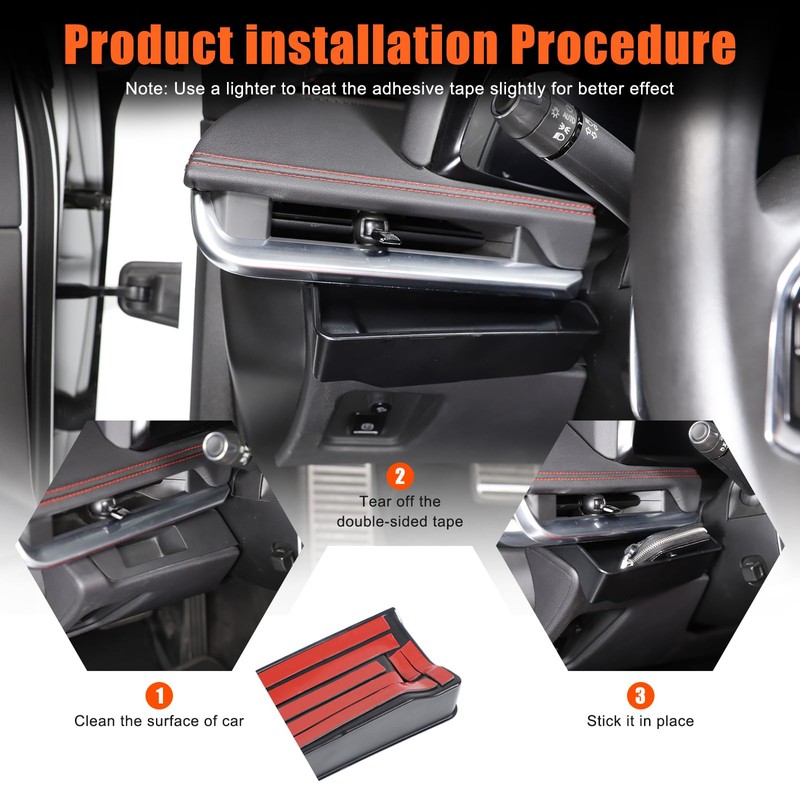 Car Center Console Storage Box Compatible with Corvette C8 Stingray