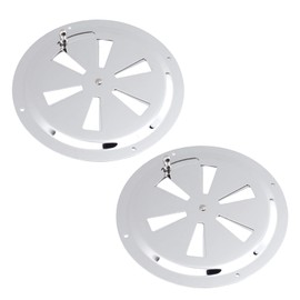 Tsnamay 6 Inch Cabin Ventilation Plate Vent Round Butterfly Air Vent Gill Plate with Side Knob 316 Stainless Steel for Marine Boats Accessories 2 Pcs