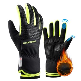 ROCKBROS Warm Winter Gloves Thinsulate Cycling Gloves for Men and Women Touchscreen Ski Gloves for Running Skiing Hiking Cycling M