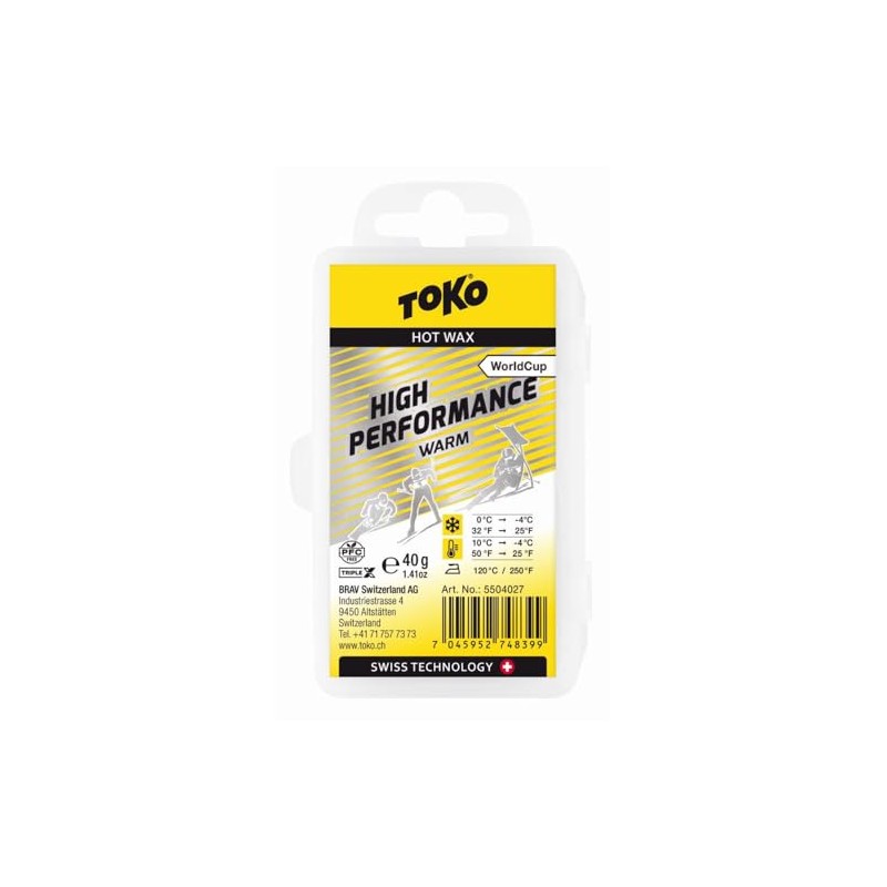TOKO 5504029 Ski Wax Tune Up Supplies High Performance Cold