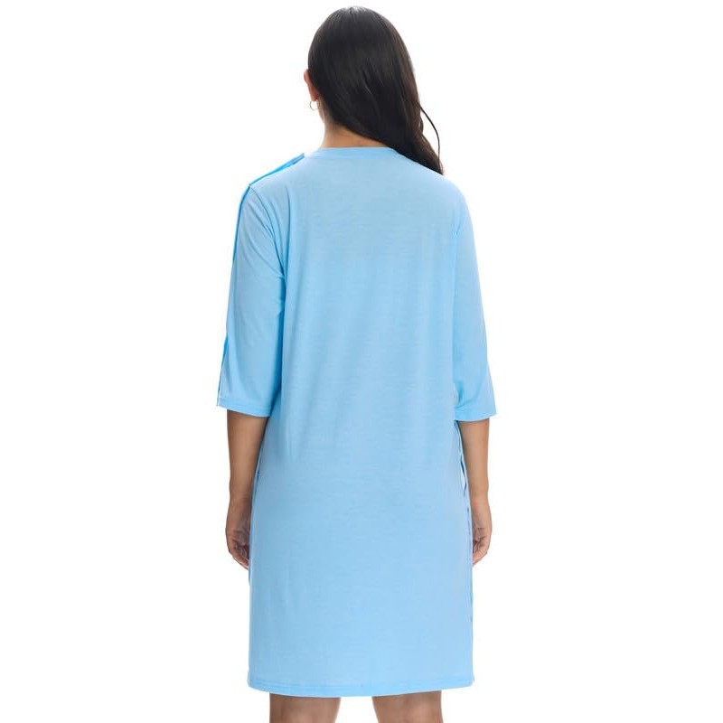 Women's Post Surgery Hospital Gown – Magnetic Shoulder Closures, Side