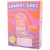 Fizz Creations Cowboy Boot Write On Neon Light. USB-Powered Write