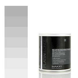 Platin Blonde Blue Hair Bleach Powder with Silk Protein and Anti Yellow Molecules - 150g