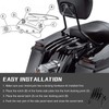 DREAMIZER Gloss Black Detachable Stealth Luggage Rack Compatible for Harley