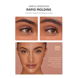 Bold & Beautiful 24H Waterproof Eyebrow Pomade - Black Coffee Smudge-Proof Brow Gel With Dual-Ended Brush. Achieve Natural 3D Brows With Our Quick-dry, Non-greasy Formula For Long-lasting Definition