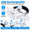 Rechargeable LED Headband Magnifier for Precision Work – Interchangeable Lenses
