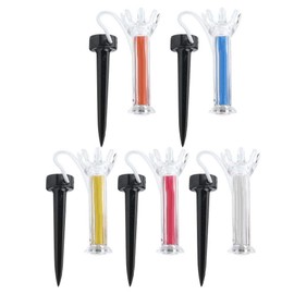 Plastic+Magnet 90mm 5 PCS Plastic Golf Tee, 5PCS Golf Accessory, Convenient to Use Practice Sports for Leisure Golf Training(79mm)