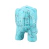 Cikonielf 2inch Natural Jade Carved Elephant Feng Shui Crystal Elephant