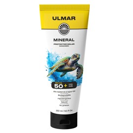 ULMAR Protector Solar Mineral spf/fps 50 UVA UVB alto espectro 100% natural hipoalergénico biodegradable pantalla solar 250 ML