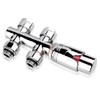 S SIENOC 3/4 to 1/2 H Valve Chrome Connection Set