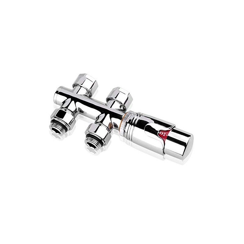S SIENOC 3/4 to 1/2 H Valve Chrome Connection Set