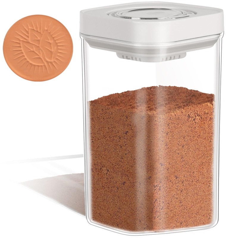 TekCuby Brown Sugar Keeper Container, Airtight Brown Sugar Container with