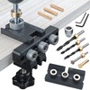 3-in-1 Dowel Jig Kit - Pocket Hole Jig with Adjustable
