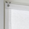 Brondy Roman Blind with Eyelets White Semi-Transparent Linen Look Roman