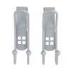 WENKO Türhaken Lochdesign 2er Set, 2er Set Schrankhaken, Kleiderhaken, Badezimmerhaken