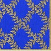 Acanthus Trellis Blue Gold Caspari Lunch Napkins 20 in Pack