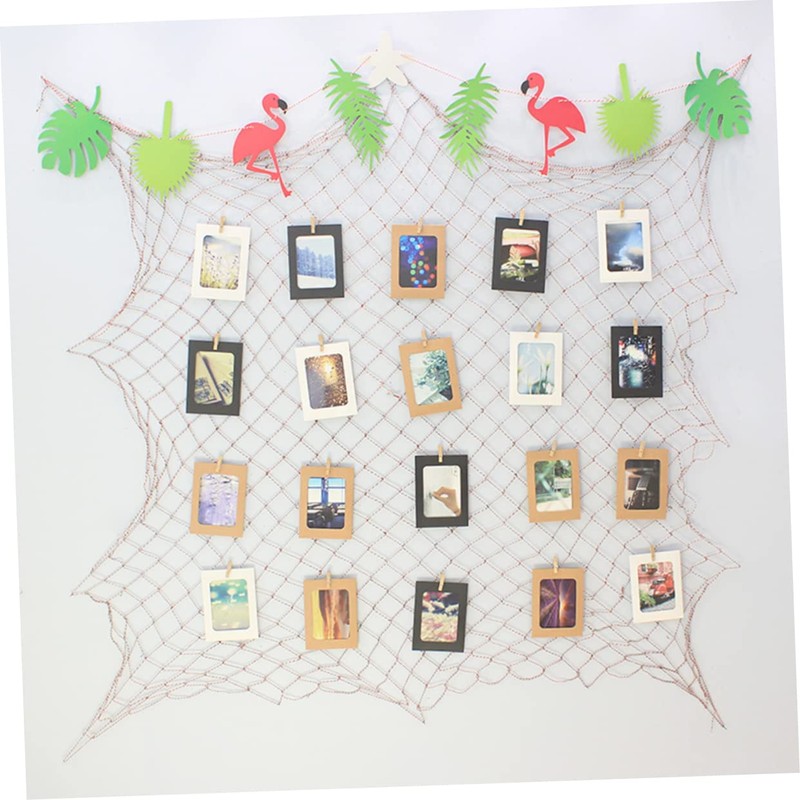 GRIRIW Mediterranean Decorative Fishing Net Wall Hanging Cotton Ideal for