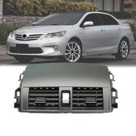 MYFANDOOR Center Dash A/C Outlet Air Vent Panel Compatible with Toyota Corolla 2008-2013 Replaces 55670-02160 55663-02060