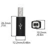 CERRXIAN 2PCS USB C to USB B Midi Adapter,Type C