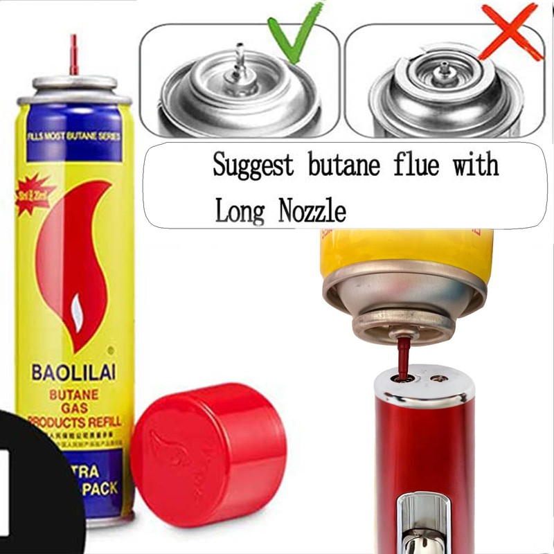 Torch Lighter,BIENVENIDO Metal Windproof Lighter, Refillable Torch Handheld Lighters,(2 Pack