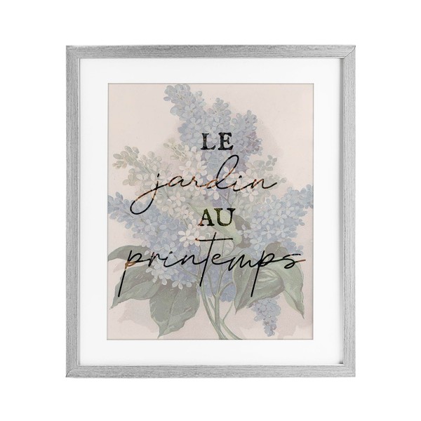 Stupell Industries Garden In Spring French Gray Framed Print Under