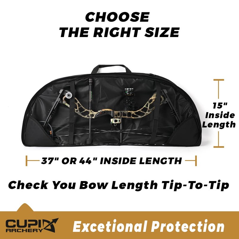 LWANO Compound Bow Case Light-Weight Soft Bow Bag with Arrow
