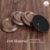 Piano Caster Cups Black Walnut Wood Caster Cups Coasters for
