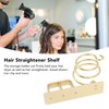 Hair Dryer Holder Hair Straightener Storage Bracket Rack Space Aluminum
