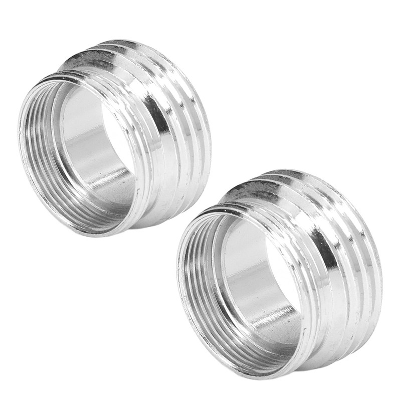 2 Sets Faucet Adapter Straight Thread 15/16in Male 27/32in Female