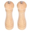 2pcs Wood Salt and Pepper Grinder Adjustable Coarseness Wooden Pepper