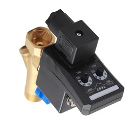 G1/2 DN15 Automatic Drain Valve,Air Compressor Automatic Forging Brass Integrated Valve Electronic Timed Drain Valve for Air Compressor Condensate Management