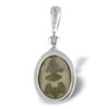 Fossilized Sea Urchin Pendant in Sterling Silver