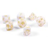 Shibby Pen & Paper Polyhedral Dice 7 Pieces, White