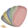 Hobein 6 Pack 11 inch Wheat Straw Dinner Plates -