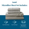 Lucid Microfiber Wrinkle and Stain Resistant Sheet Set with a