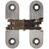 LAMP by Sugatsune Sugatsune R-45 Zinc Alloy Concealed Hinge, Satin Chrome Finish, 35.7mm Width, 45mm Length, 5mm Thick