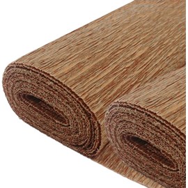 paperfarm Crepe Paper, 18 Colors to Choose from, 9.8 inches (25 x 2.5 m), Set of 2, Crepe Paper, Artificial Flowers (Coffee)