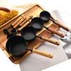 Uniturcky Measuring Cups and Spoons Set of 8, Matte Black