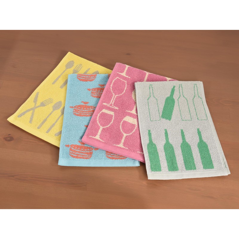 Kosugizen SV-1612-4 Slim Face Towel, Compact Bath Towel, Dining 4