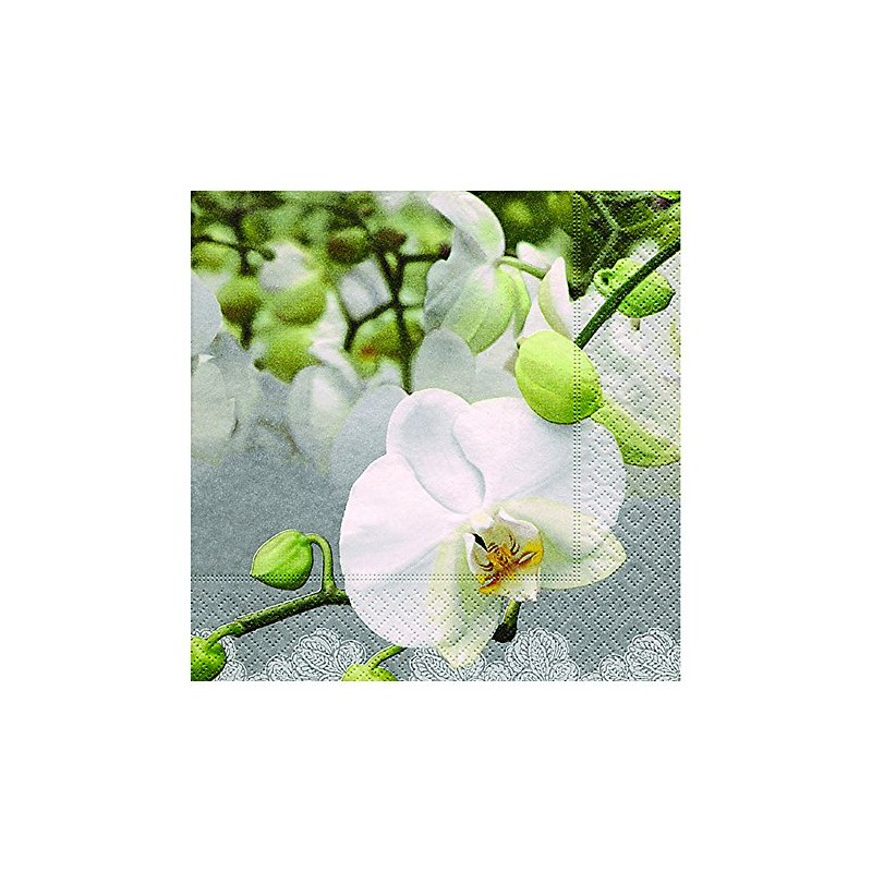 Motif napkin 33 x 33 cm orchids