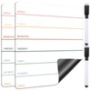 2 Pieces Magnetic Weekly Dry Erase Boards Erasable Weekly Calendars