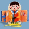 Learning to Dress Board Wooden Early Learning Basic Life Skills