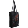 Spiral Burnt Rose Unisex Fabric Bag Black Undefined Everyday Goth,